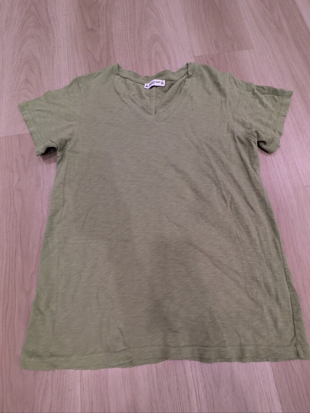 American Giant Green V Neck Size Xl